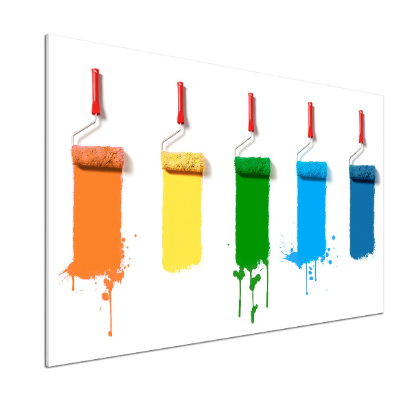 Panel de pared de cocina Rodillos de pintura