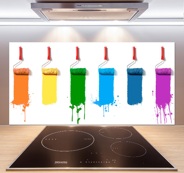 Panel de pared de cocina Rodillos de pintura