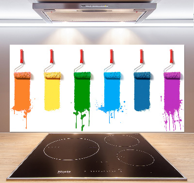 Panel de pared de cocina Rodillos de pintura