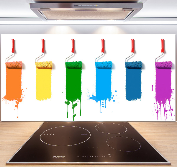 Panel de pared de cocina Rodillos de pintura