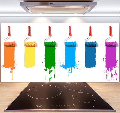 Panel de pared de cocina Rodillos de pintura