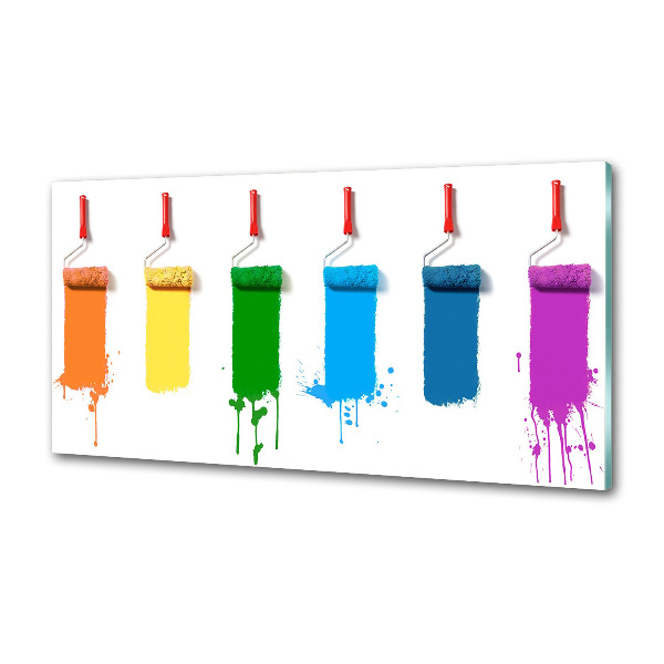 Panel de pared de cocina Rodillos de pintura