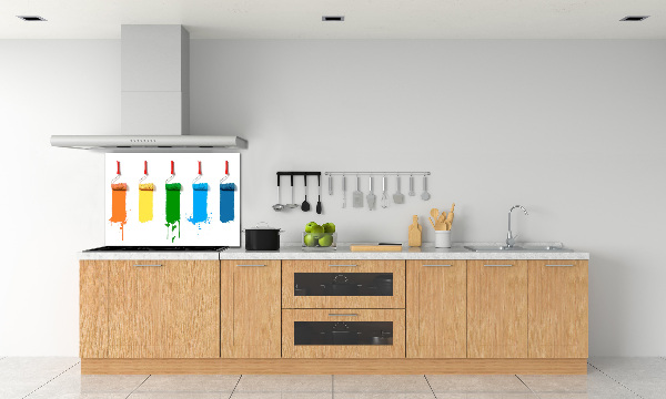 Panel de pared de cocina Rodillos de pintura