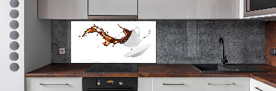 Salpicadero para cocina Café derramado