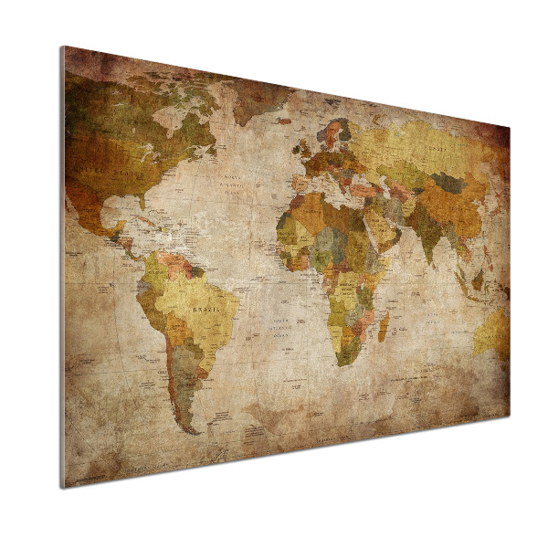 Panel antisalpicaduras Mapa político