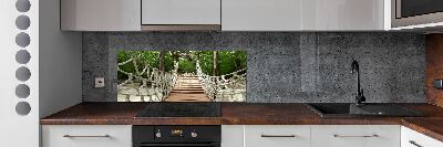 Panel dekor szkło Most linowy