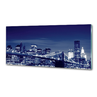 Salpicadero de cocina Nueva York de noche