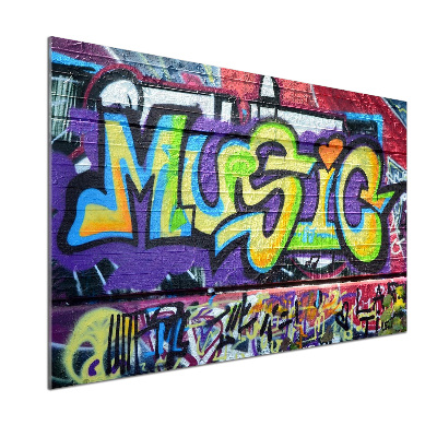 Panel de pared de cocina Grafiti en la pared