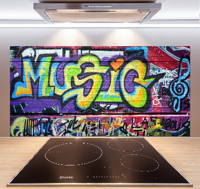 Panel de pared de cocina Grafiti en la pared