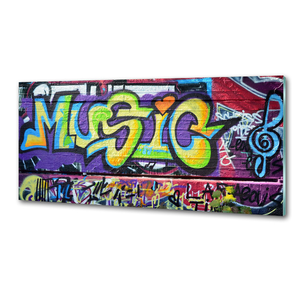 Panel de pared de cocina Grafiti en la pared