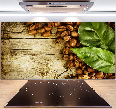 Panel lacobel Kawa i liść laurowy