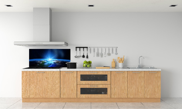 Panel antisalpicaduras Planeta Tierra