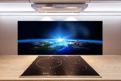 Panel antisalpicaduras Planeta Tierra