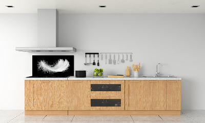 Panel szklany do kuchni Piórko