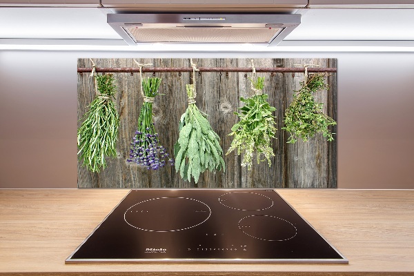 Panel para cocina Hierbas en una cuerda