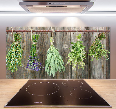 Panel para cocina Hierbas en una cuerda