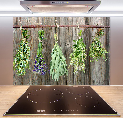 Panel para cocina Hierbas en una cuerda