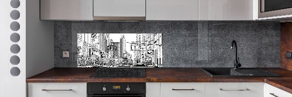 Panel para cocina Calles de Nueva York