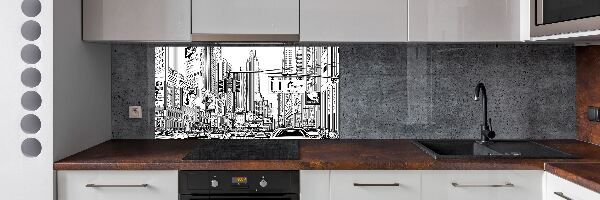 Panel para cocina Calles de Nueva York