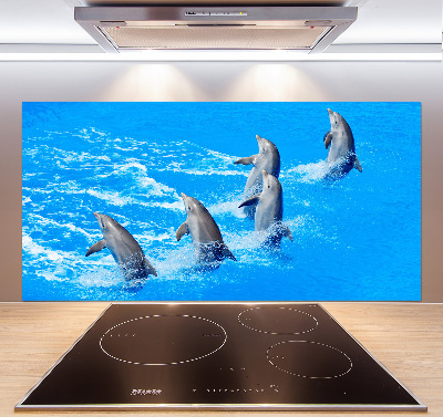 Panel de pared de cocina Delfines