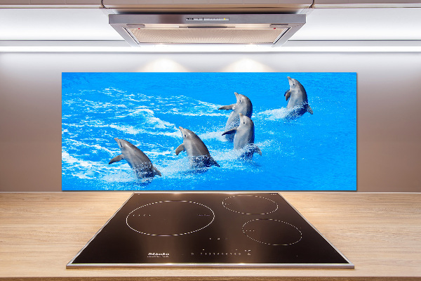 Panel de pared de cocina Delfines