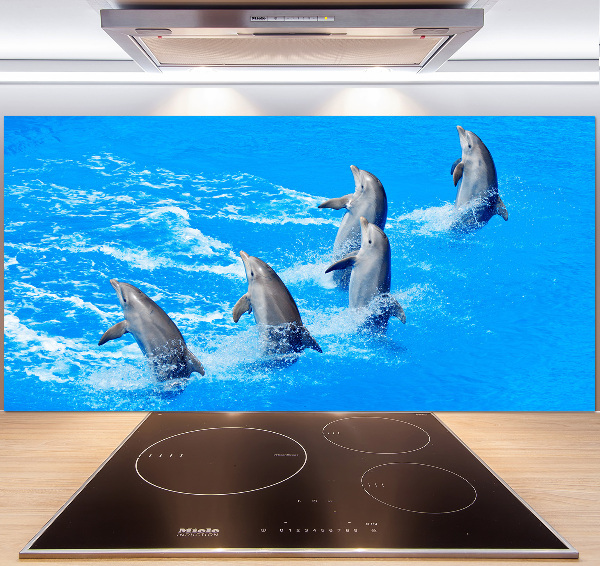 Panel de pared de cocina Delfines