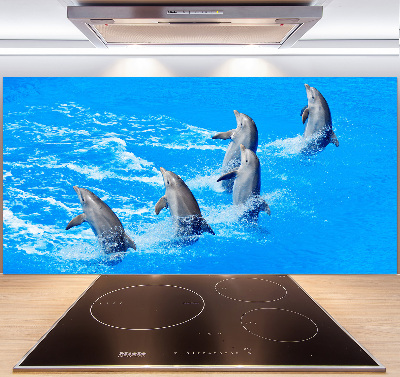 Panel de pared de cocina Delfines