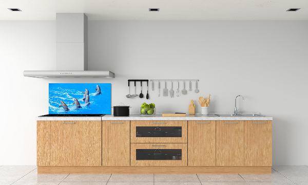 Panel de pared de cocina Delfines