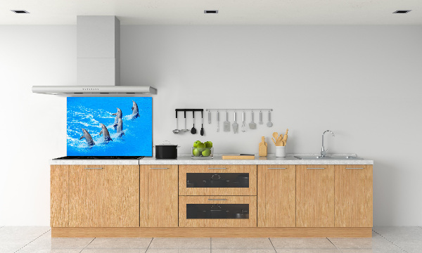Panel de pared de cocina Delfines