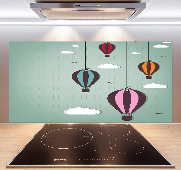 Panel para cocina Globos voladores