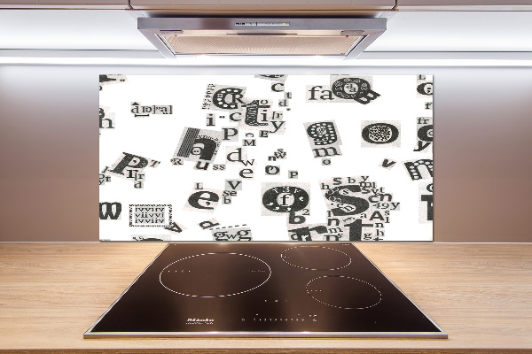 Salpicadero para cocina Cartas de un periódico