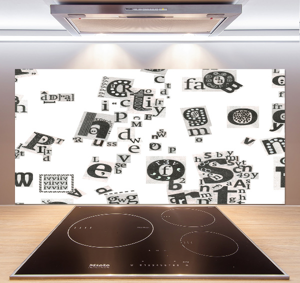 Salpicadero para cocina Cartas de un periódico