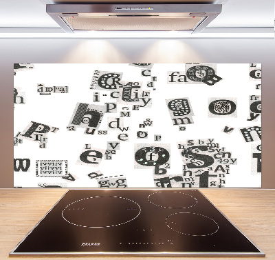 Salpicadero para cocina Cartas de un periódico