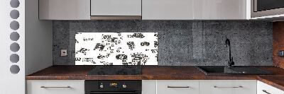 Salpicadero para cocina Cartas de un periódico