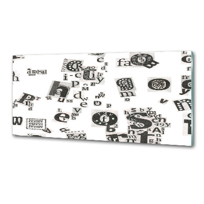 Salpicadero para cocina Cartas de un periódico