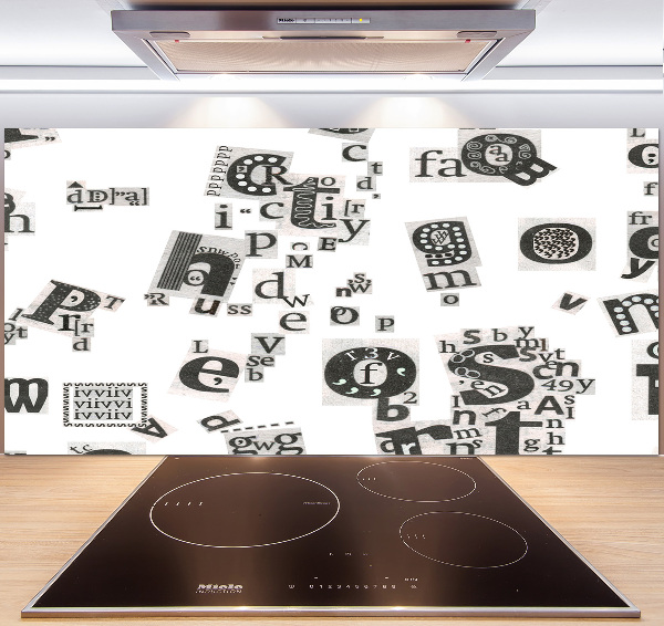 Salpicadero para cocina Cartas de un periódico