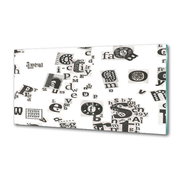 Salpicadero para cocina Cartas de un periódico