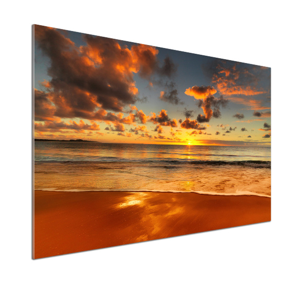 Panel lacobel Zachód słońca plaża
