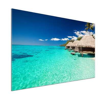 Panel de pared de cocina Bungalows sobre el agua