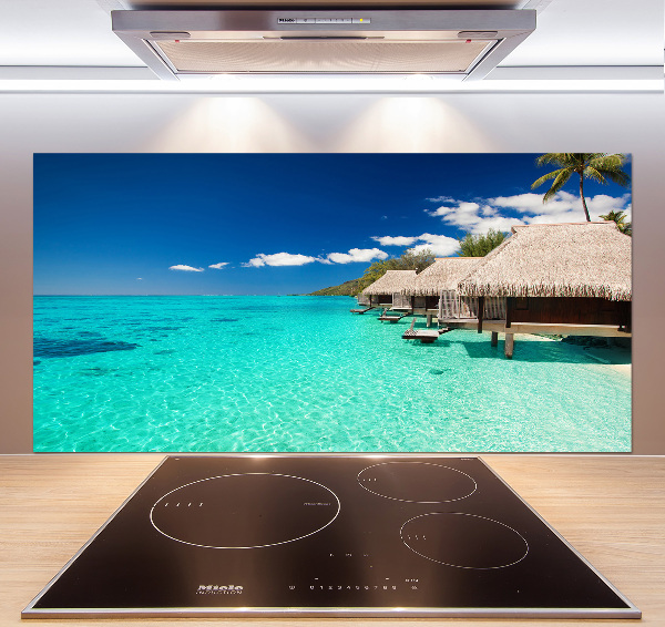 Panel de pared de cocina Bungalows sobre el agua