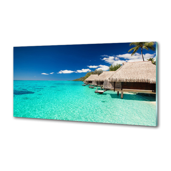 Panel de pared de cocina Bungalows sobre el agua