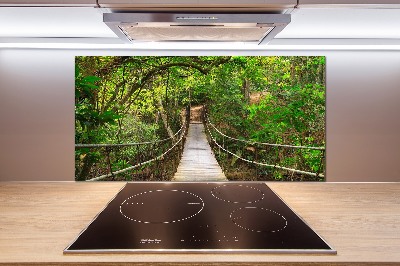 Panel dekor szkło Most linowy