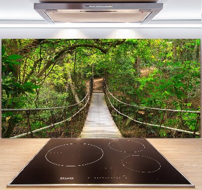 Panel dekor szkło Most linowy