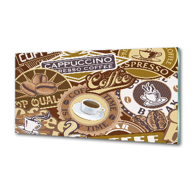 Panel między meble w kuchni Kawiarnia