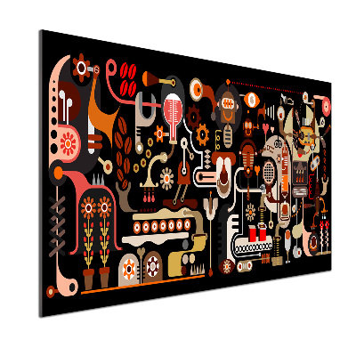 Panel para cocina Producción de café