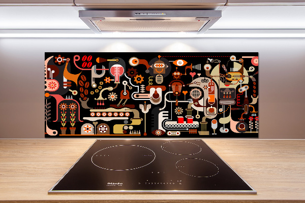 Panel para cocina Producción de café