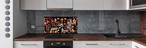 Panel para cocina Producción de café