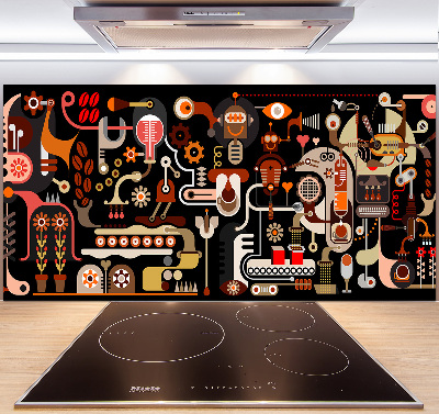 Panel para cocina Producción de café