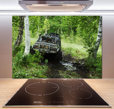 Panel antisalpicaduras Jeep en el bosque
