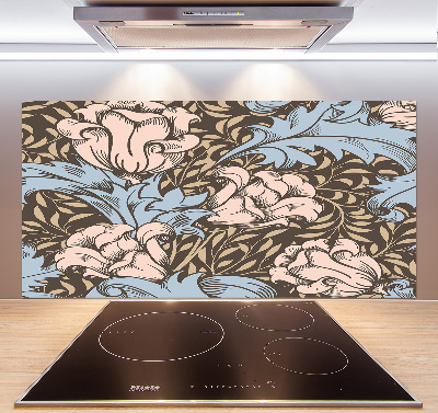 Salpicadero para cocina Patrón floral